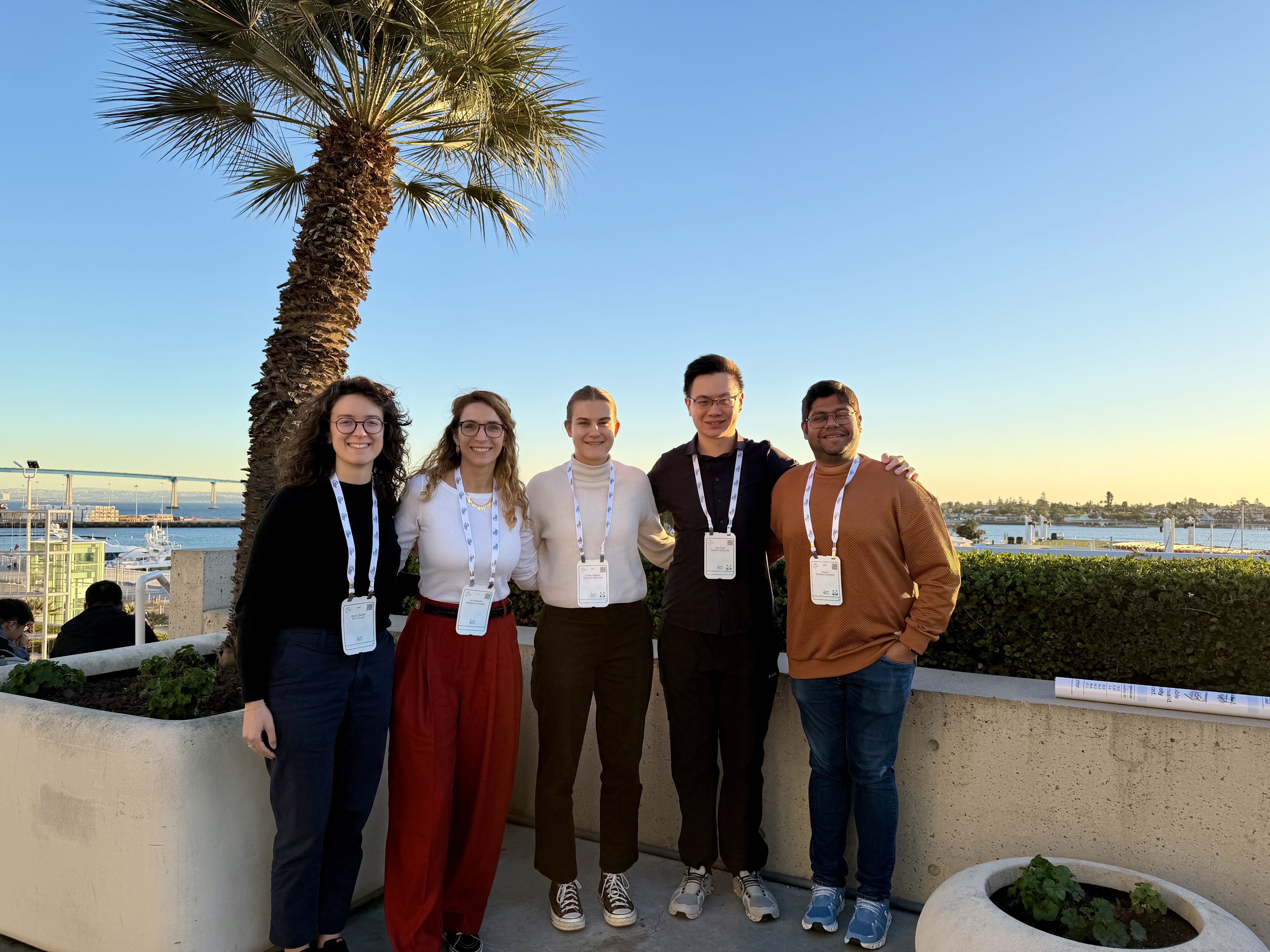 Members of the Gradient Spaces group while attending the NeurIPS 2025 conference.